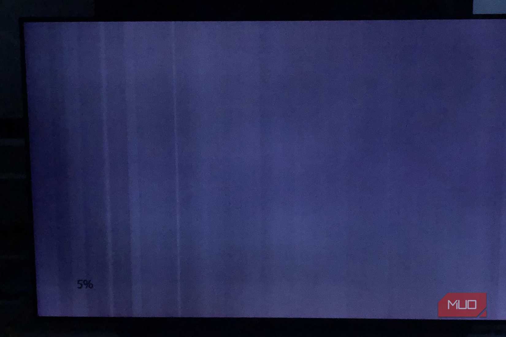 OLED TV with vertical banding