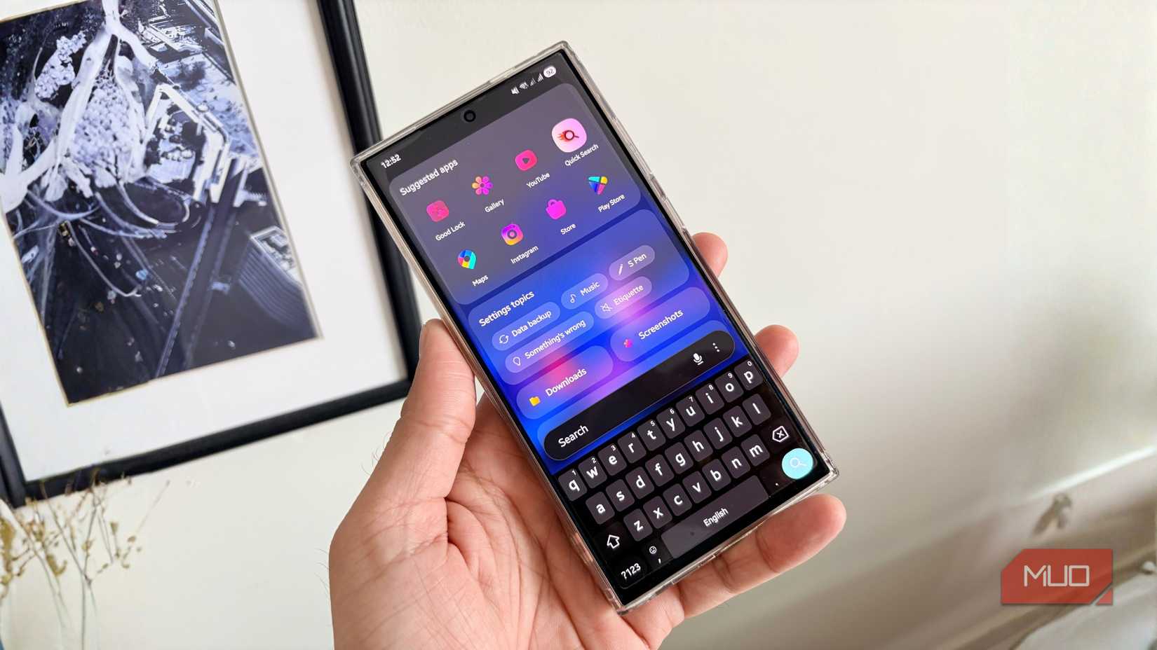 The One UI 7 search bar in the Samsung Galaxy S24 Ultra 