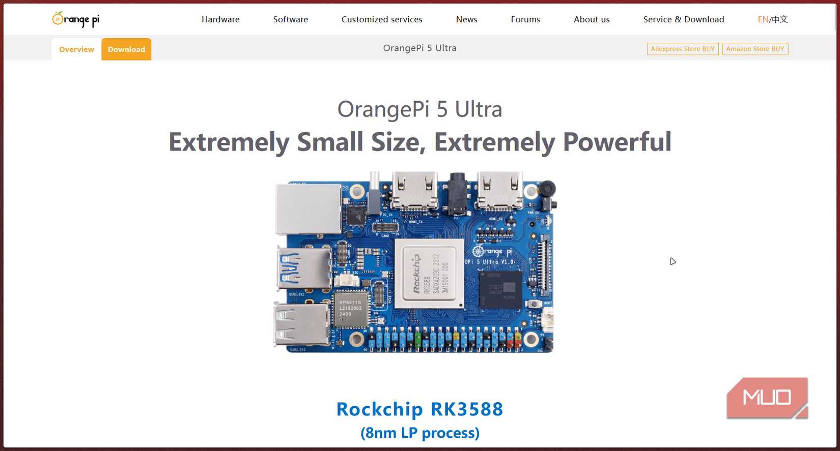 Orange Pi 5 website.