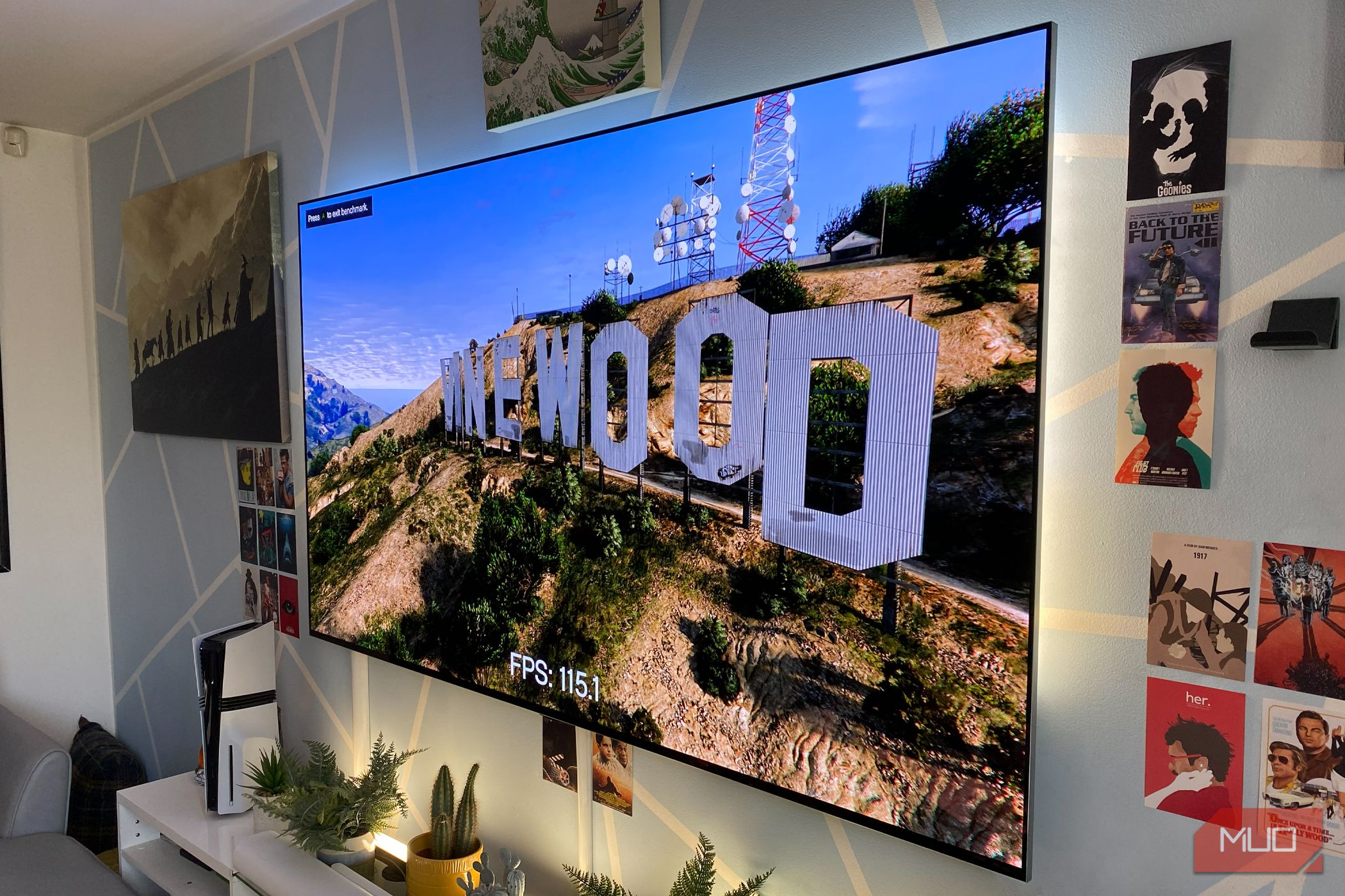 PC benchmarking tools on an LG OLED TV