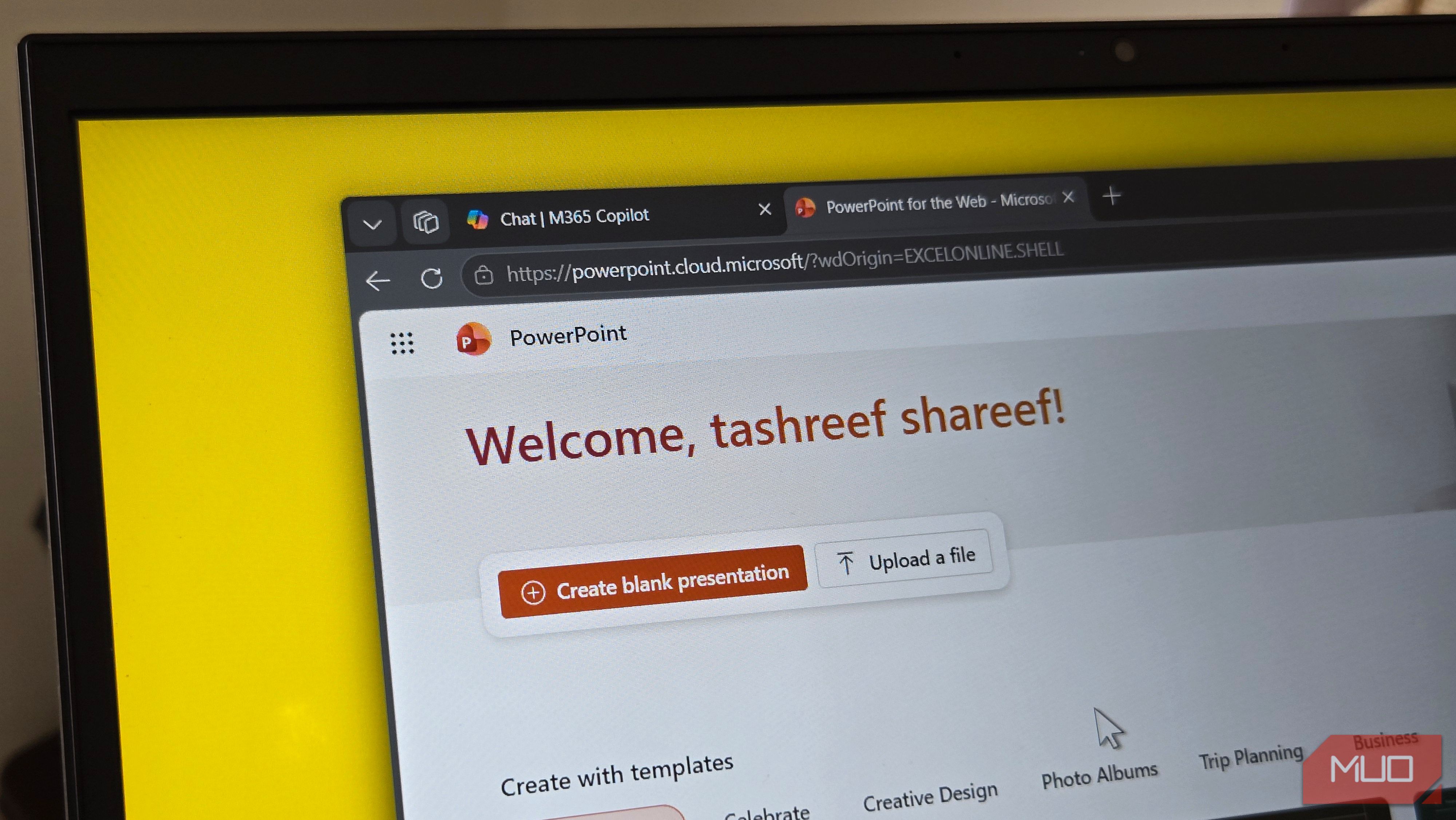 Главная страница презентаций PowerPoint в браузере