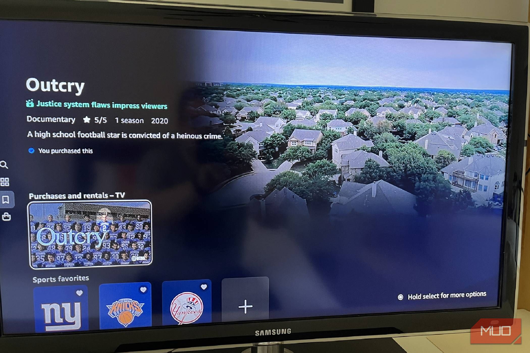 Prime Videoの視聴画面と設定メニュー
