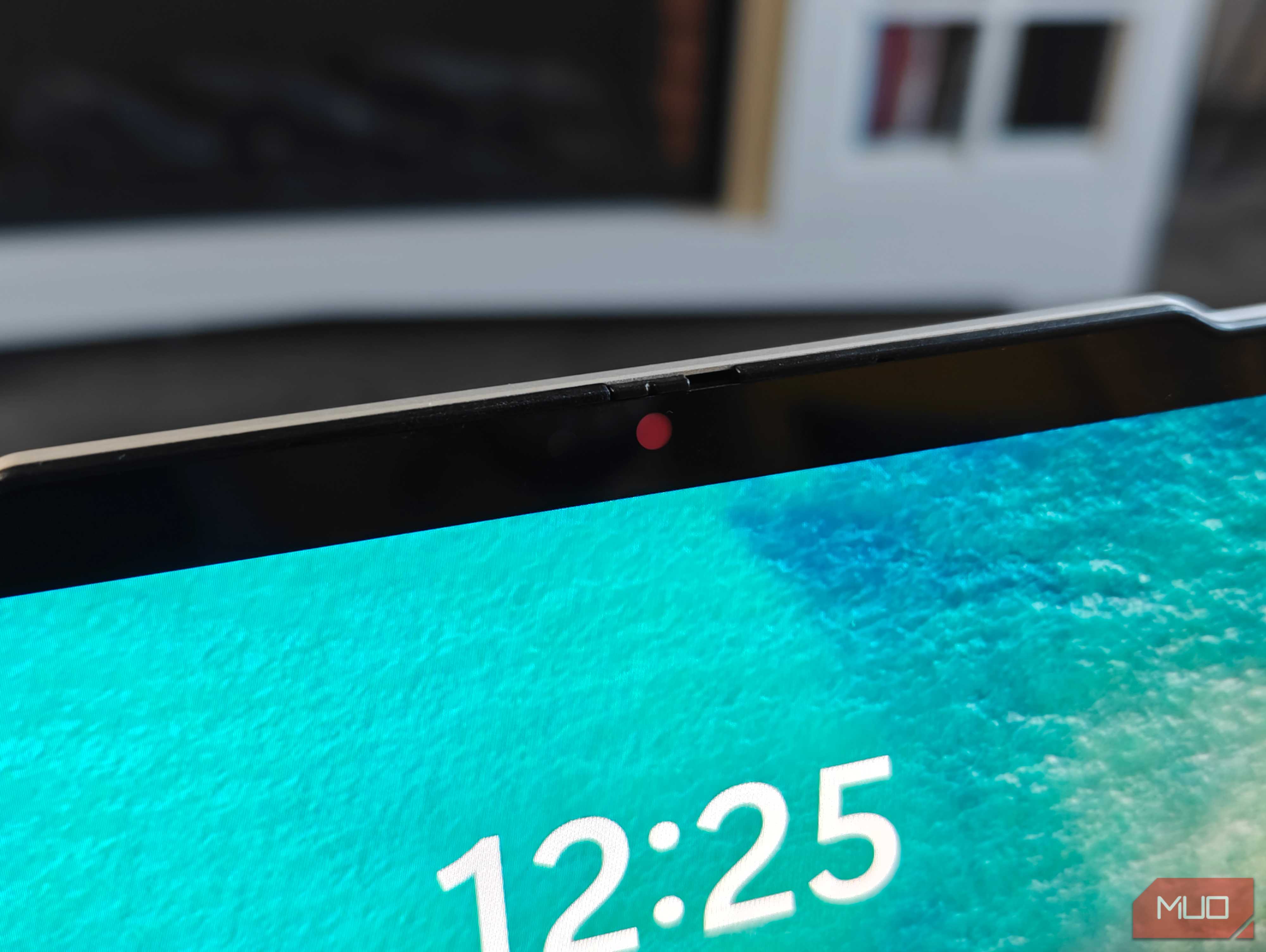 LIttle red privacy shield for your webcam