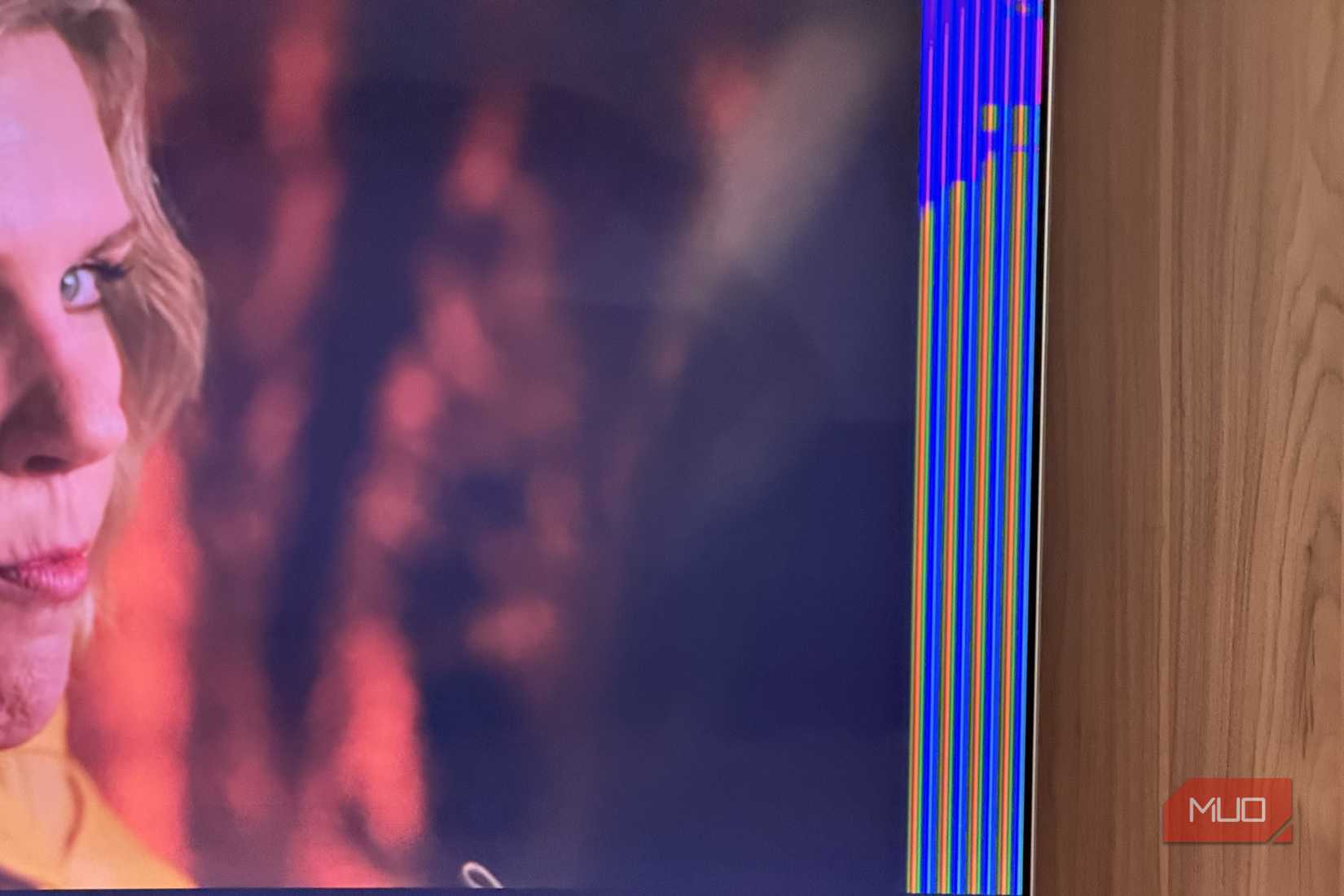 Rainbow artifacts from Widevine on a TV