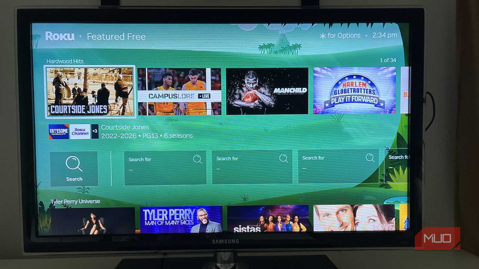 Free options of shows and categories on Roku