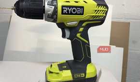 A RYOBI ONE drill driver on a table