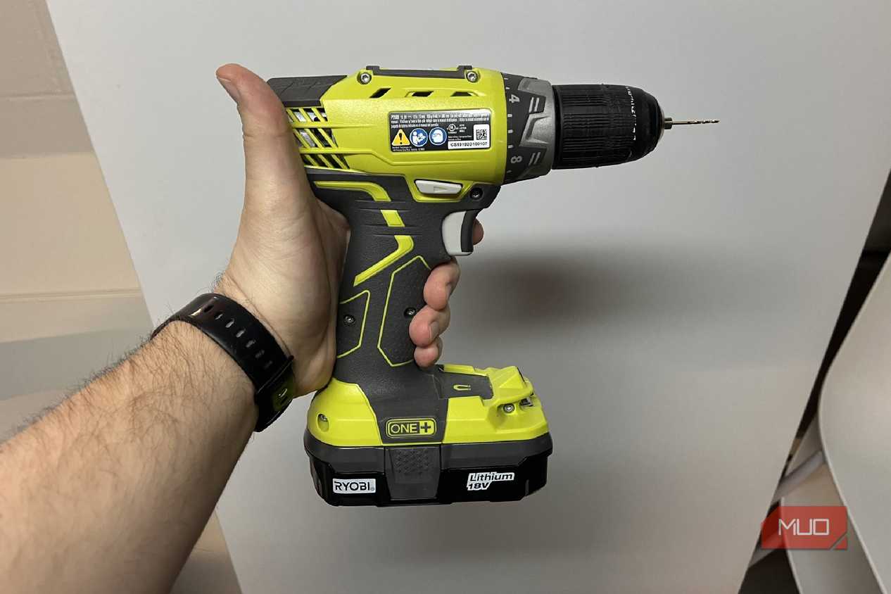 The side of a RYOBI ONE drill driver
