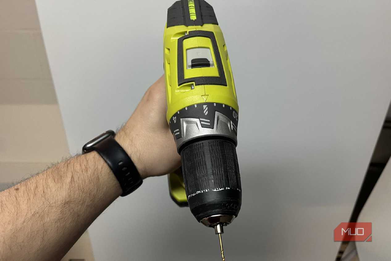 The top of a RYOBI ONE drill driver with torque adjustment