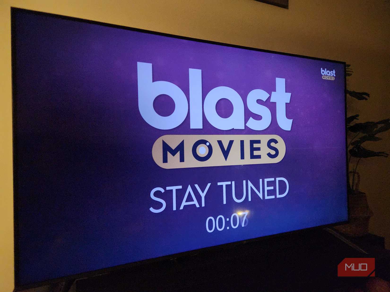 Samsung TV Plus Blast loading screen.