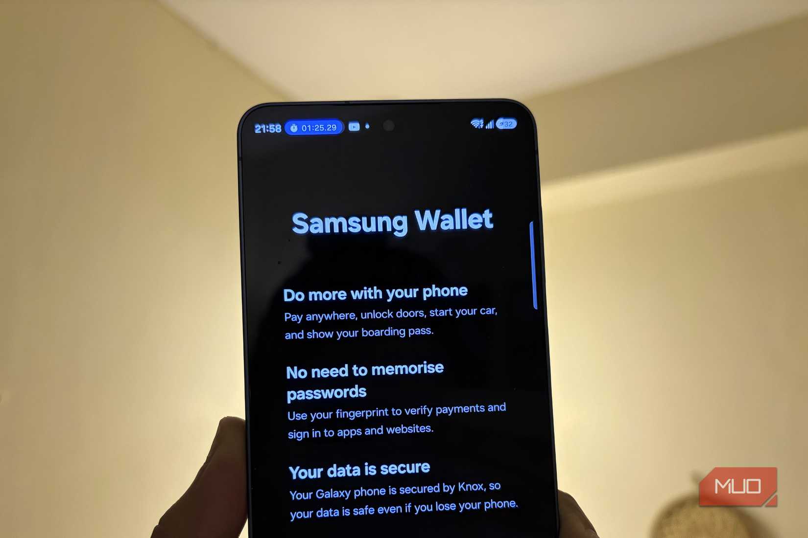 Samsung Wallet opened on Galaxy S26