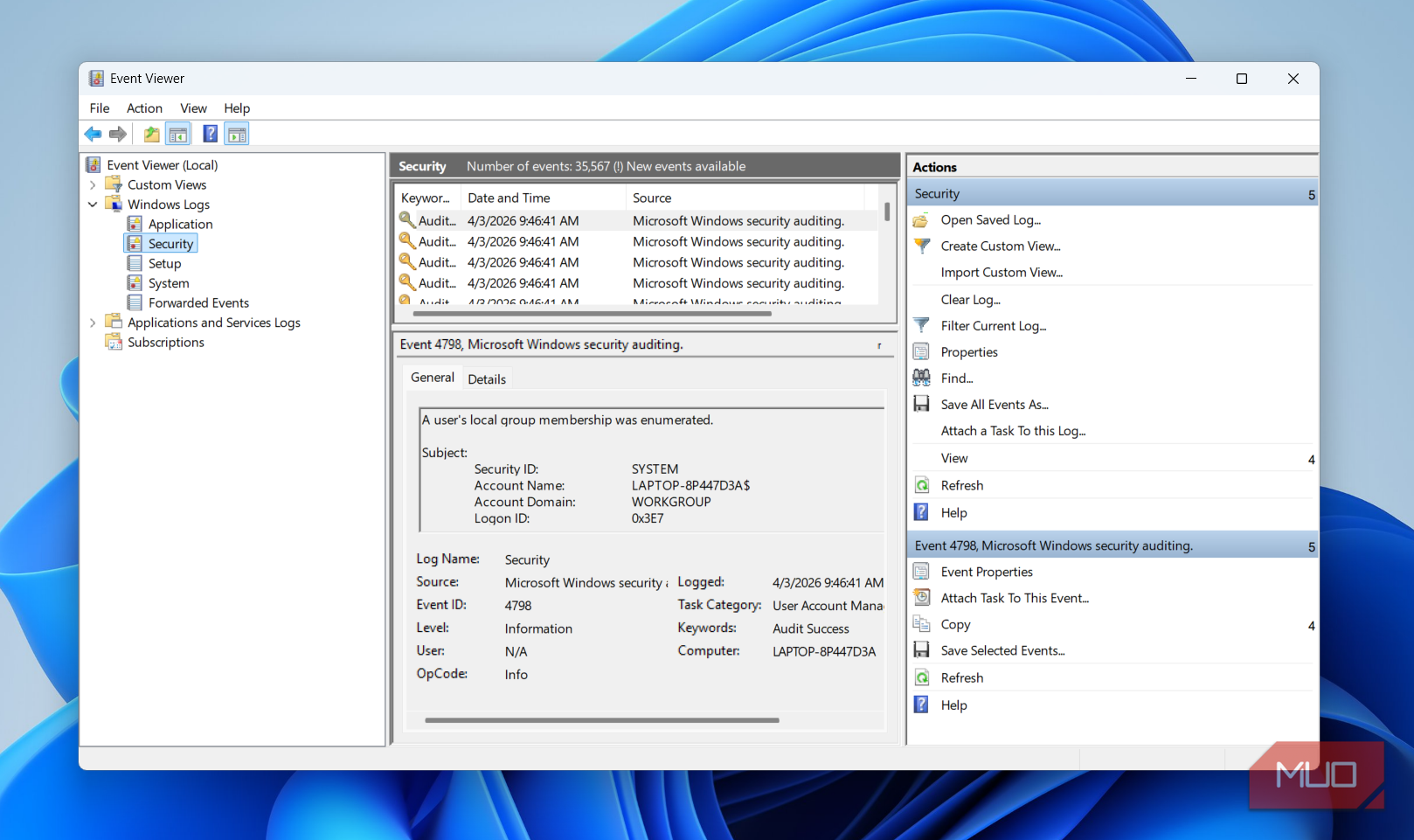 I stopped using Event Viewer to check failed logins after discovering ...