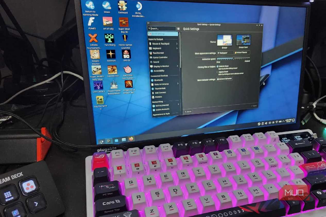 SteamOS on Monitor