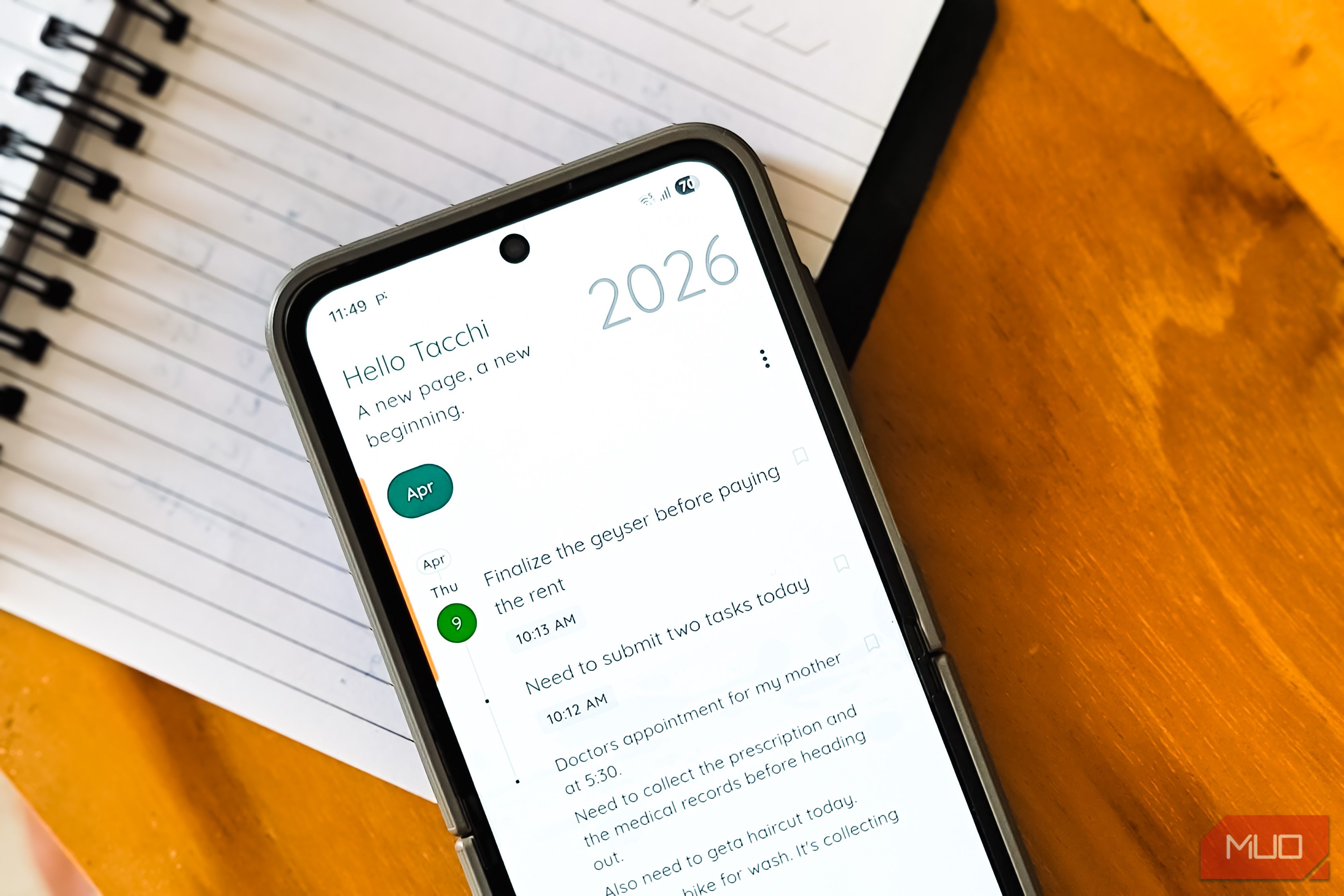 This open-source Android journal app laid out my entire year on a timeline, and I love it