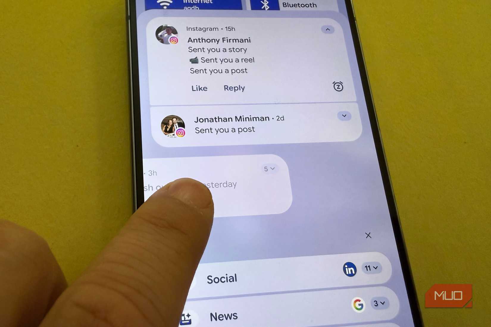 swipe away notification