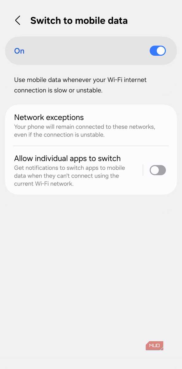 Параметры Wi-Fi соединения выбор параметров соединения Wi-Fi на телефоне Samsung