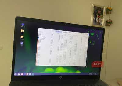 Linuxシステムプロセスの表示例