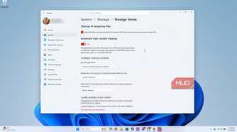 System settings Storage Sense