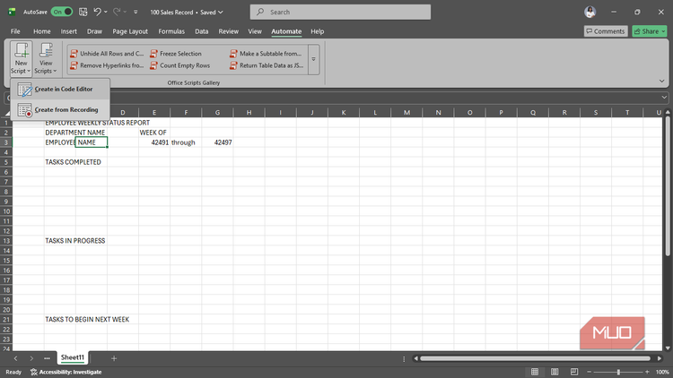 Excel Edit Automation Script This hidden Excel Automation feature is way more useful than it gets ...