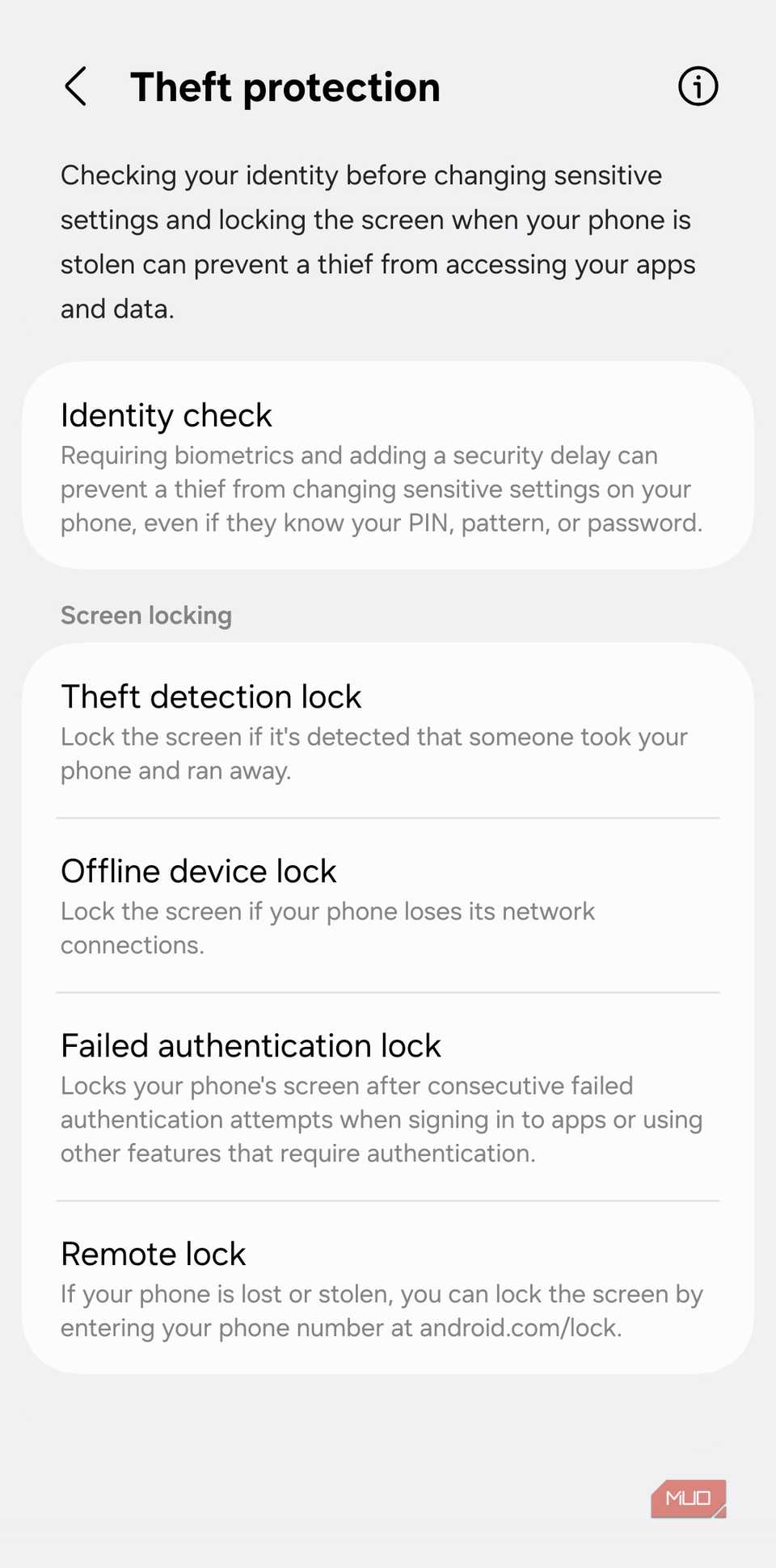 My Samsung has security features I've never seen on any other Android phone