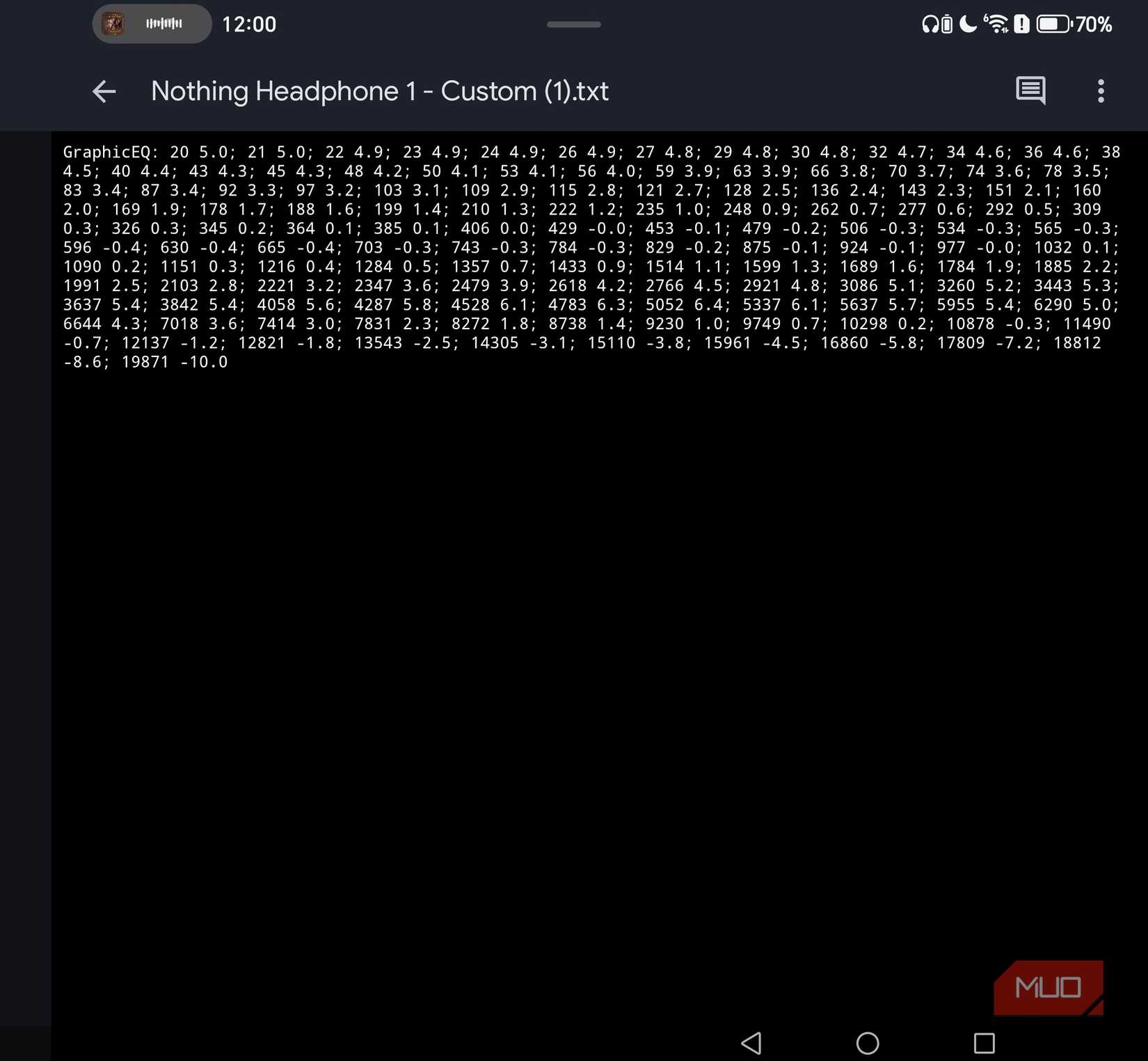 wavelet custom eq text file example.