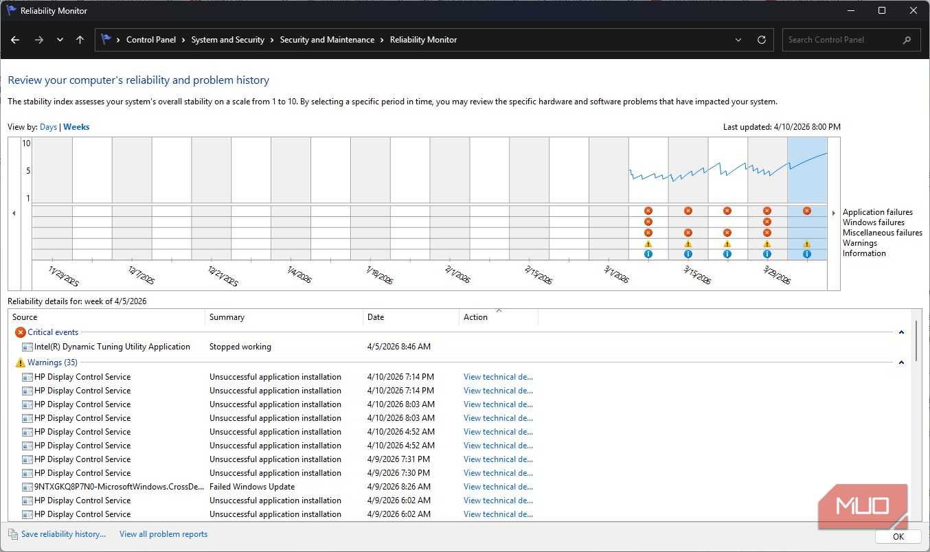 I found a Windows 11 log that shows exactly what's making my PC slow ...