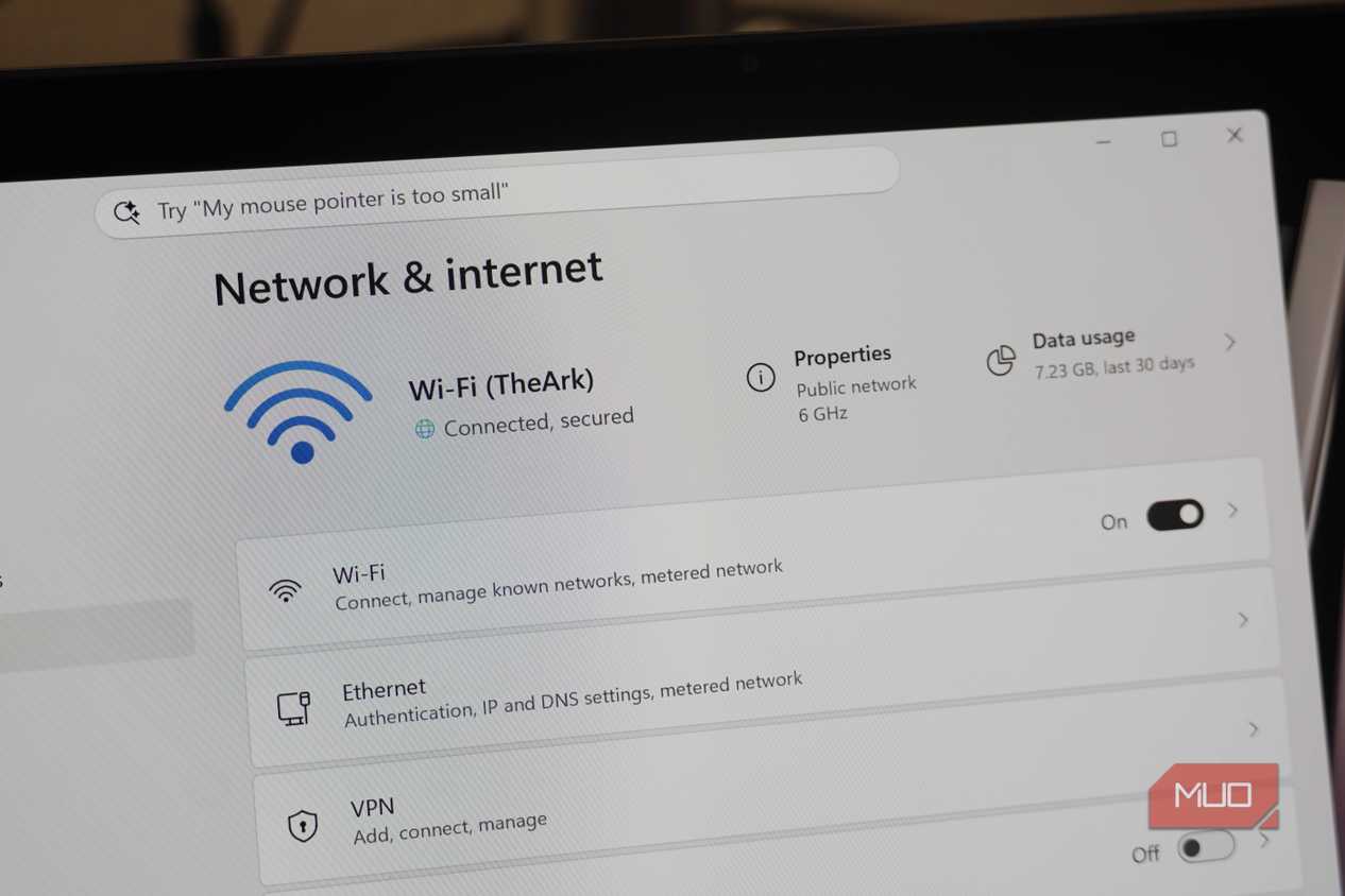 The Wi-Fi 6E page of the Windows 11 settings menu.