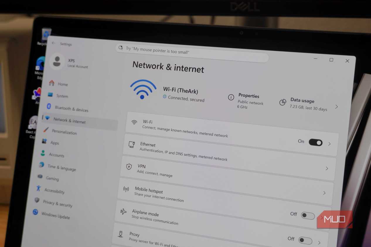 Wi-Fi 6E on a Windows 11 laptop.