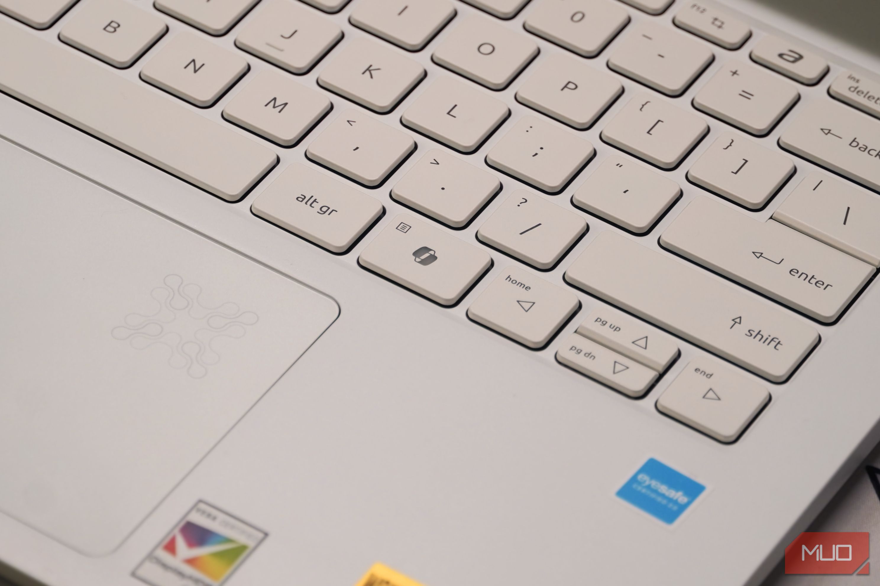 The Copilot key on a Windows 11 laptop.