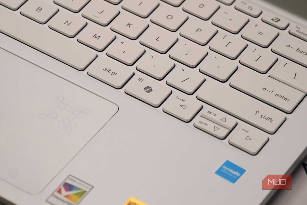 The Copilot key on a Windows 11 laptop.