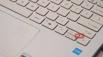 The Copilot key on a Windows 11 laptop.