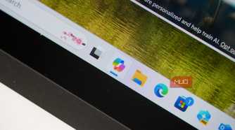 The Copilot app icon in the taskbar.