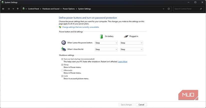 Windows 11 fast startup