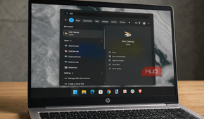 Windows 11 search for the Disk Cleanup app.