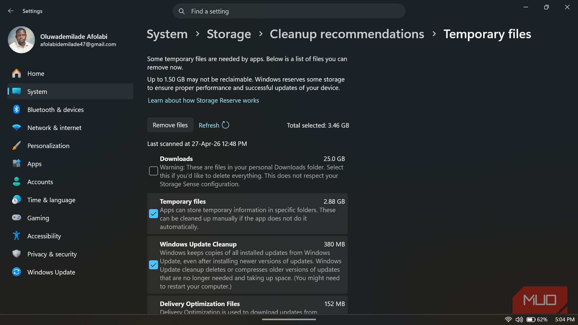 Cleanup Feature I wasted money on cleanup apps before realizing Windows had one built in