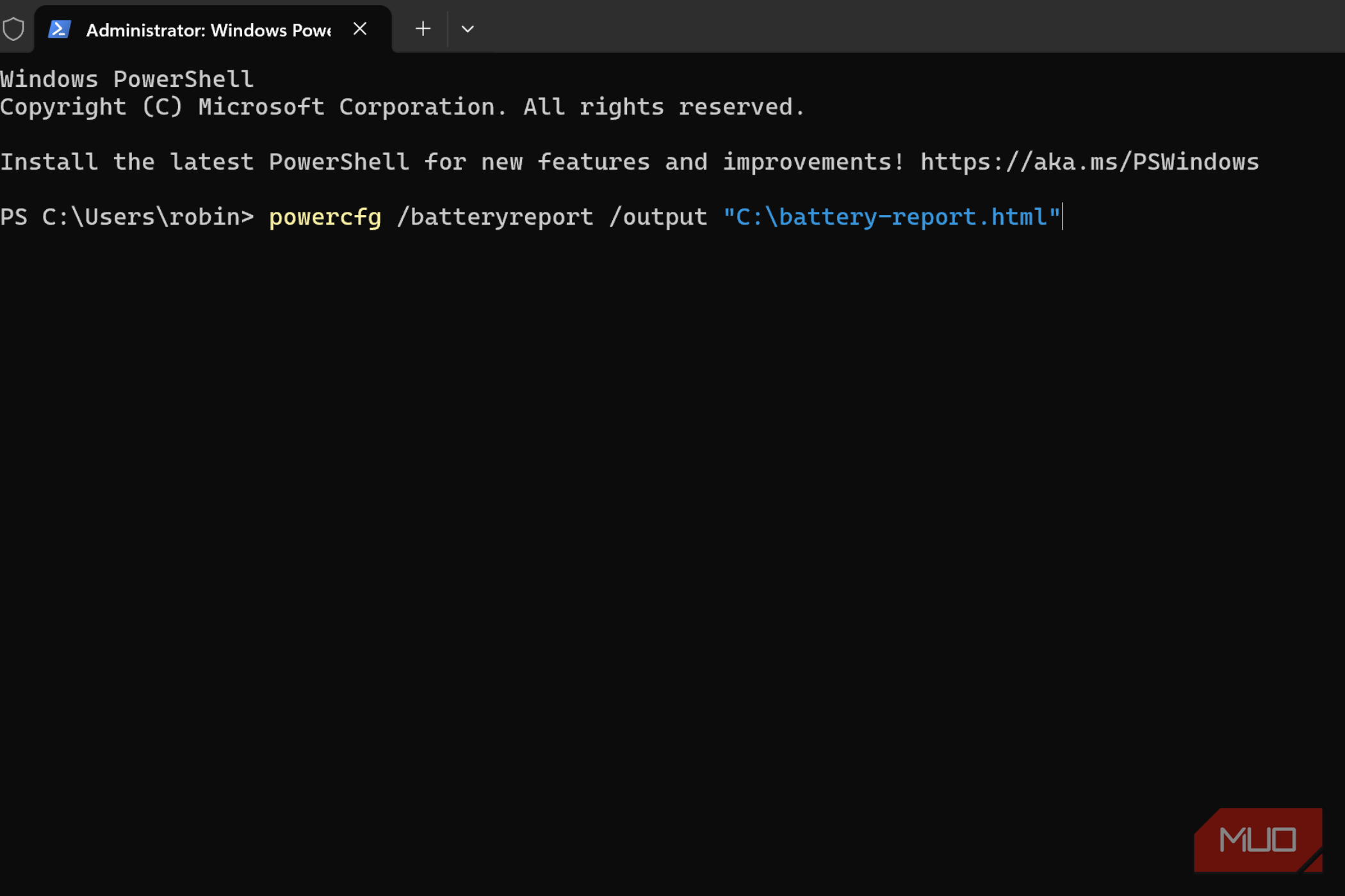 I ran a Windows command and finally saw the truth about my laptop's battery