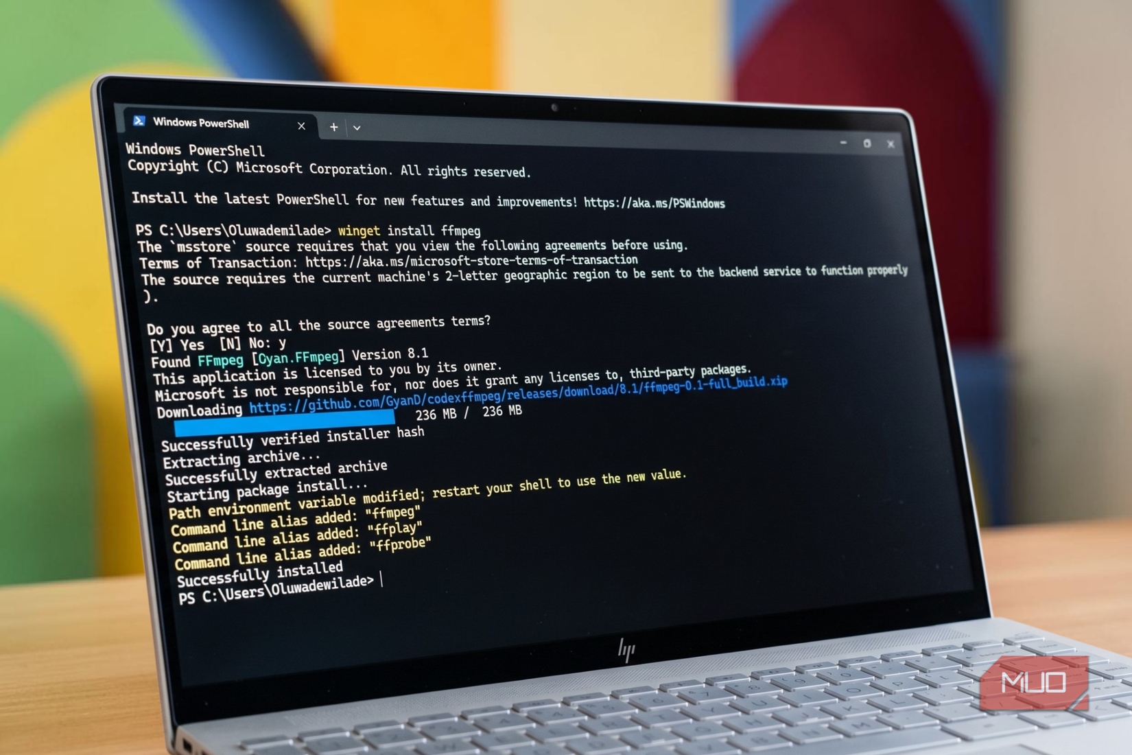 UniGetUI превращает установку приложений в Windows в удобный процесс Установка FFmpeg через winget в терминале Windows
