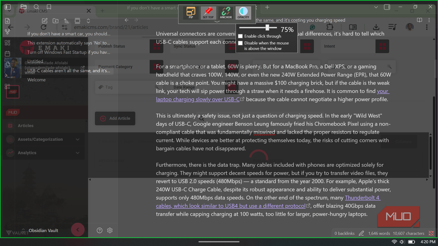 Windows Note Opacity Windows has always been frustrating for multitasking and this free tool ...