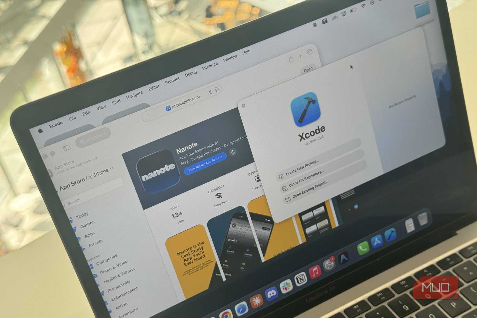 xcode در حال اجرا بر روی یک مک