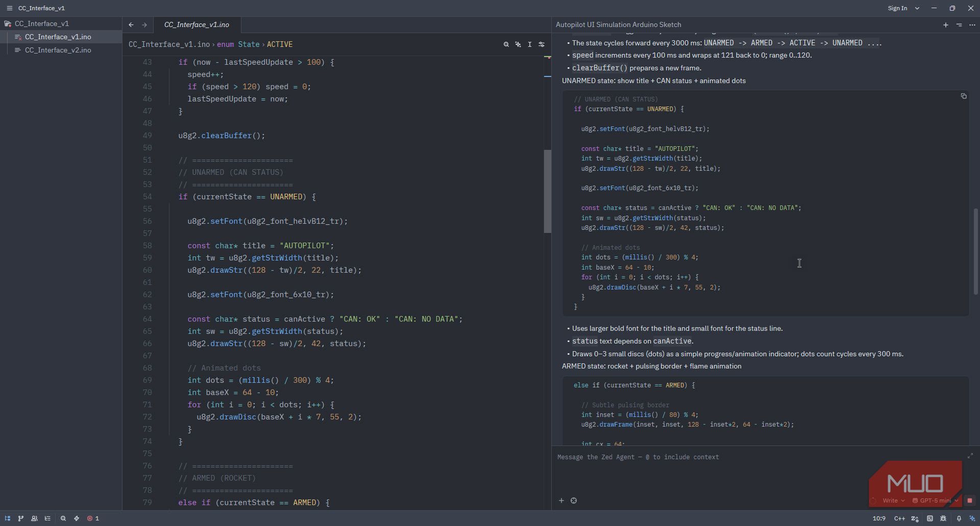Zed AI code generation.