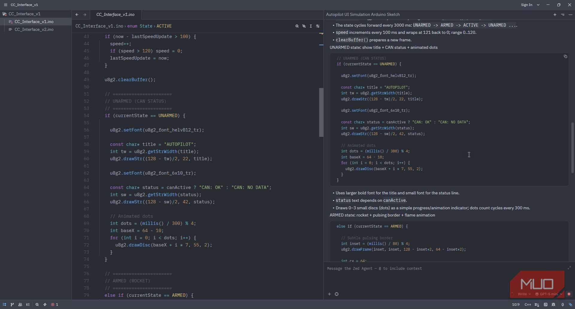 Zed AI code generation.