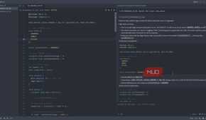 Zed edior AI-based code suggestion.