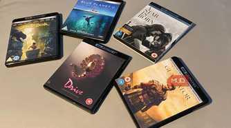 A collection of 4K Blu-ray discs
