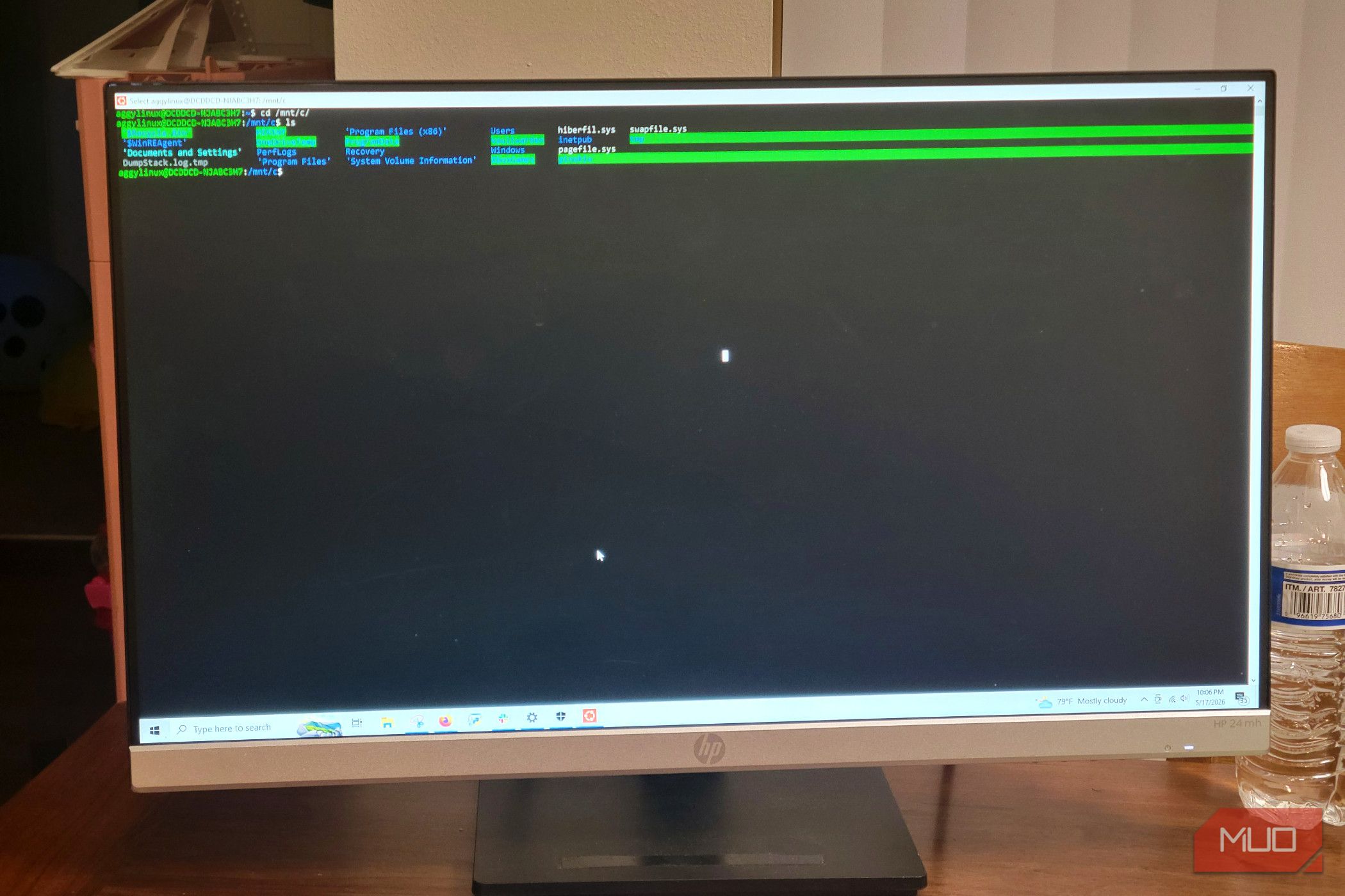 A computer showing a WSL 2 cmd line
