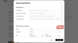 Advanced search in Kagi