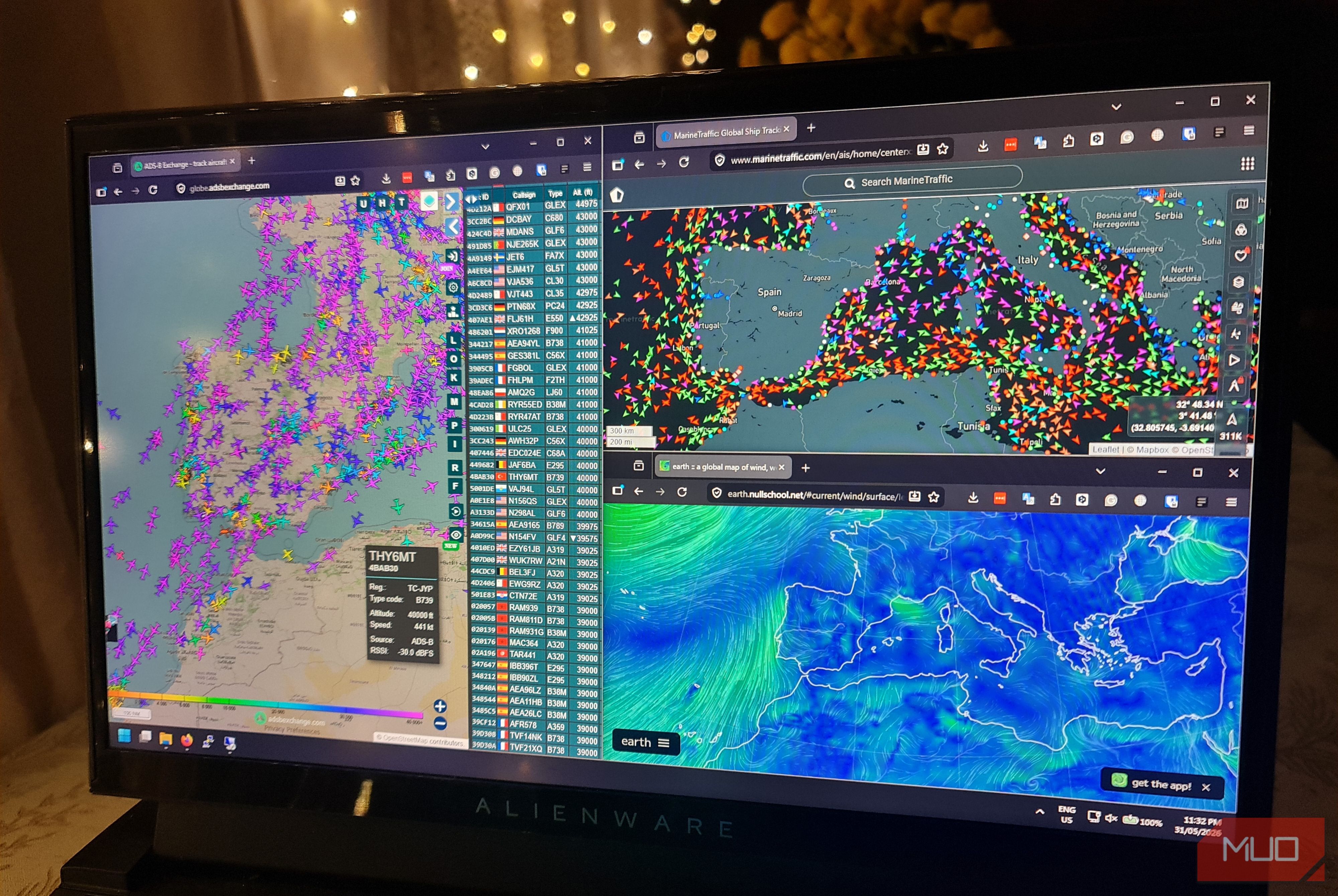 OSINT sites for aircraft, marine, and weather tracking