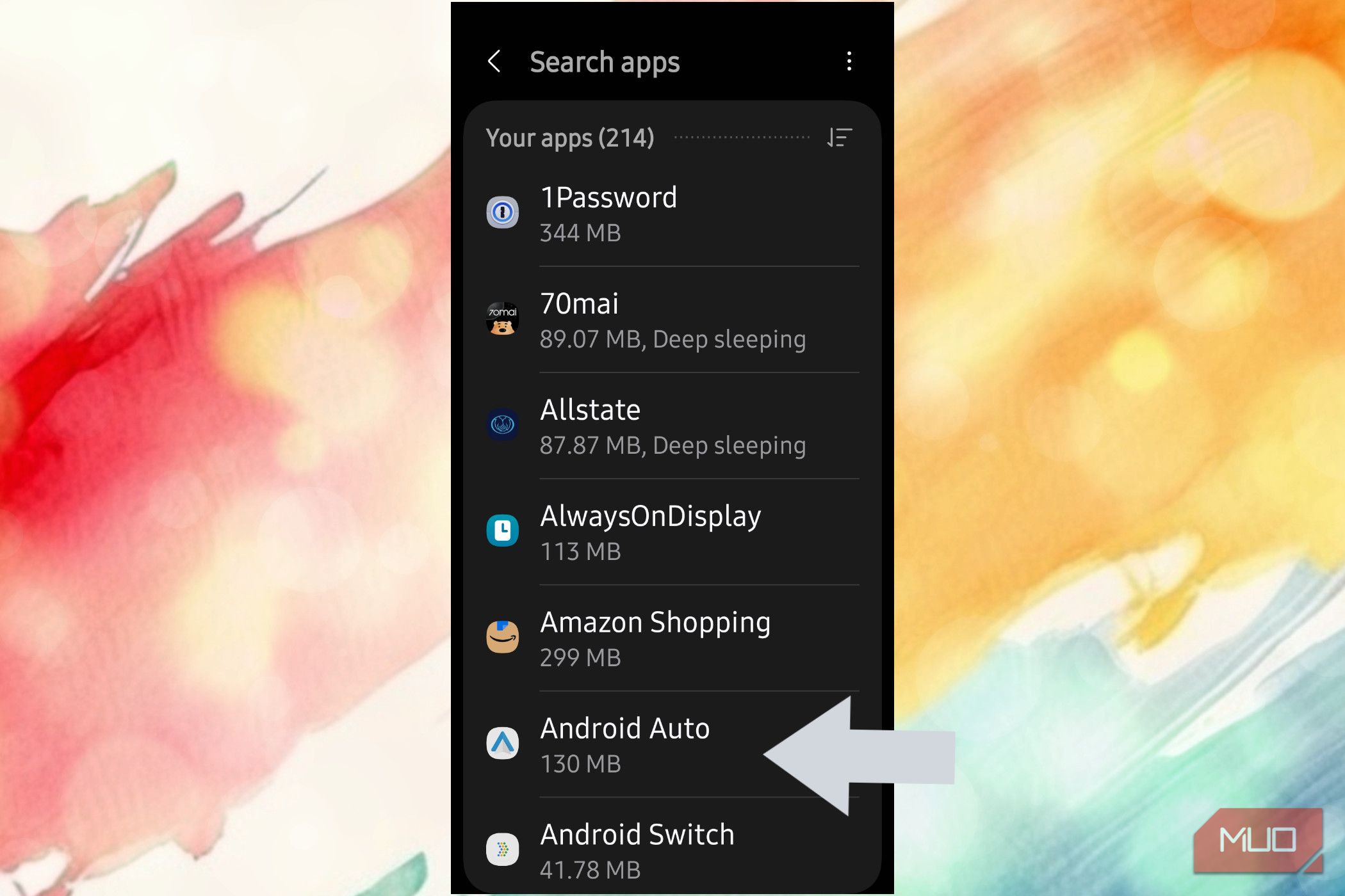 Android Auto appearing in search