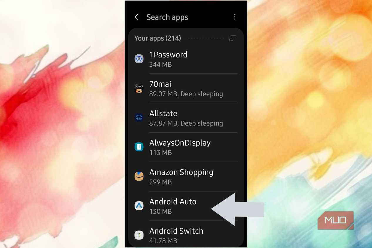 Android Auto appearing in search