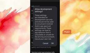 Android Auto asking if you want to enable developer settings