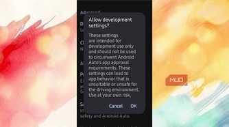 Android Auto asking if you want to enable developer settings