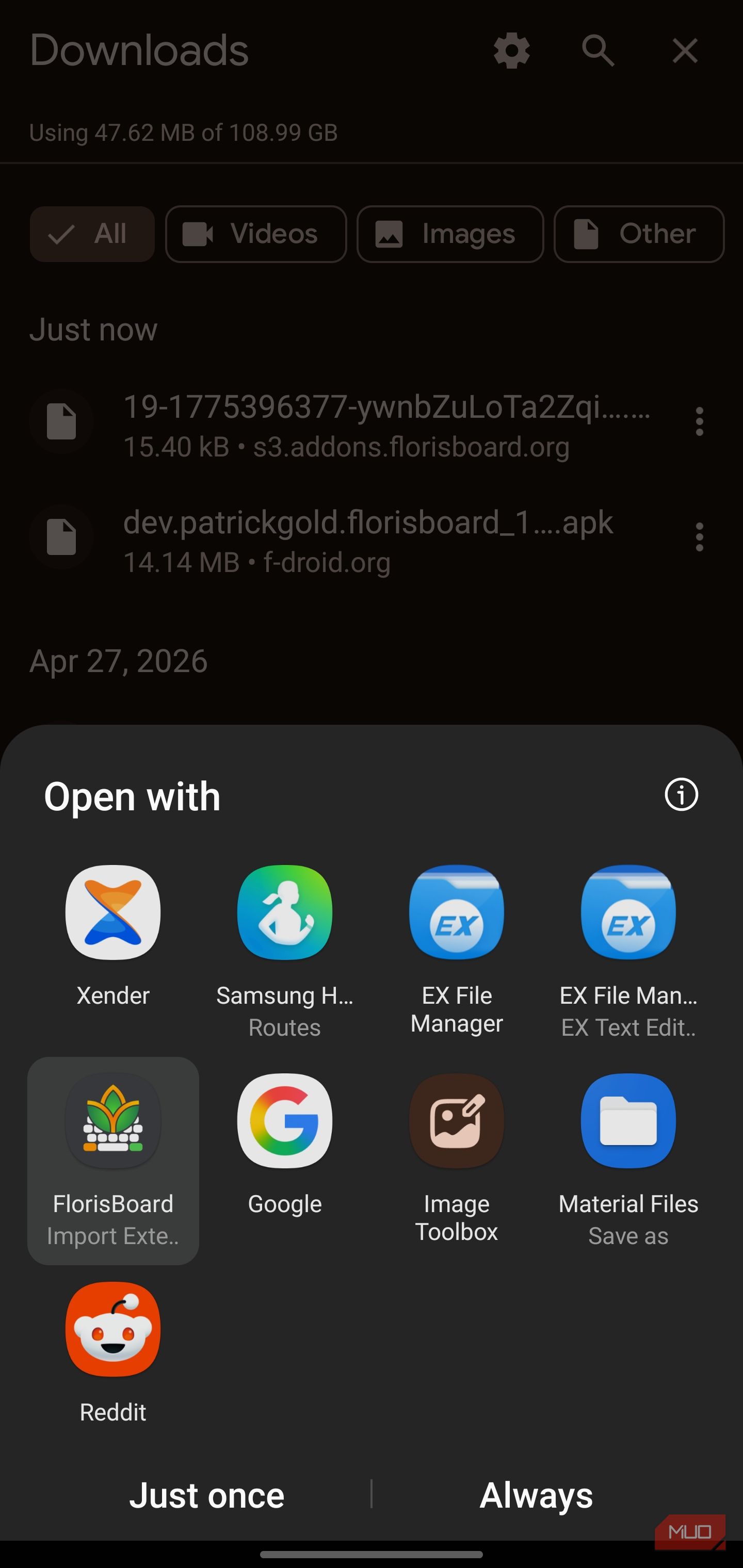 I replaced my Android keyboard with this open-source one and it stuck